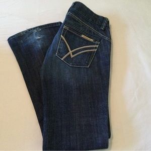 Distressed jeans low rise trouser